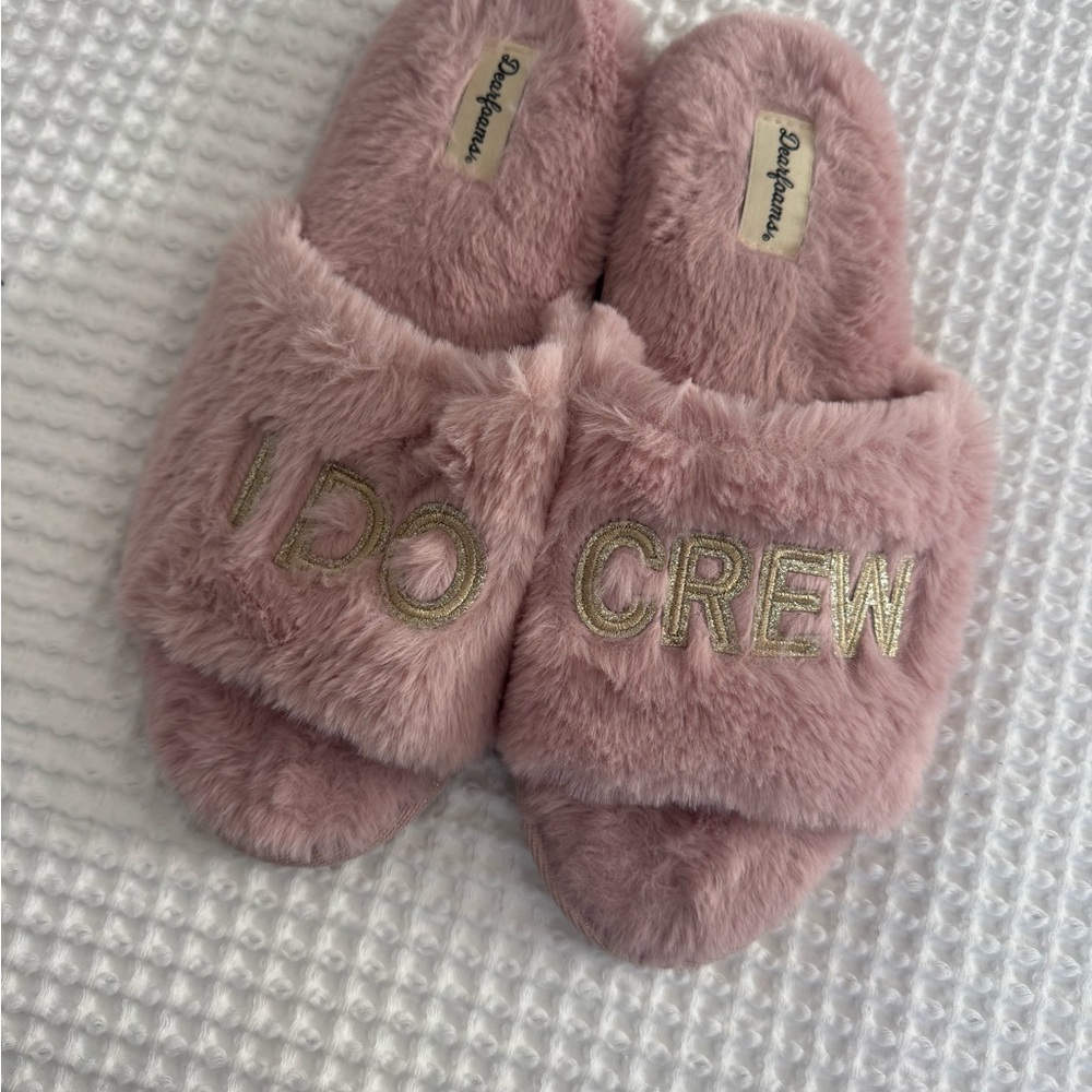 Pink Furry Slippers